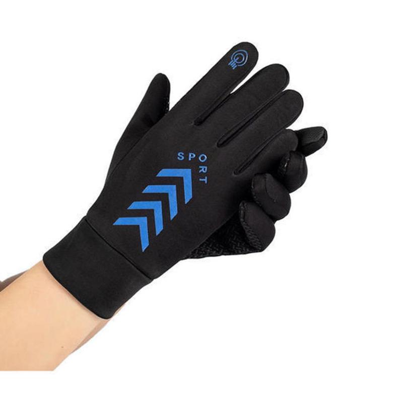 Five Fingers Gloves Man Winter Warm Windproof Black Color Full Finger Touch Screen Waterproof Glove For Outdoor Sport Cycling Driving, Blue;gray 
Five Fingers Gloves Man Winter Warm Windproof Black Color Full Finger Touch Screen Waterproof Glove For Outdoor Sport Cycling Driving, Blue;gray