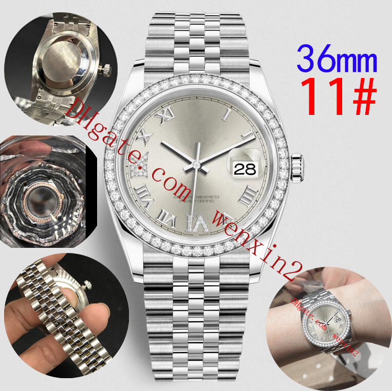 16 Deluxe Waterproof Diamond Watch 36mm Diamond Roman Numerals Roman Numeral Rose Gold And Steel 2813 Mechanical automatic Woman Watches, 01
16 Deluxe Waterproof Diamond Watch 36mm Diamond Roman Numerals Roman Numeral Rose Gold And Steel 2813 Mechanical automatic Woman Watches, 01