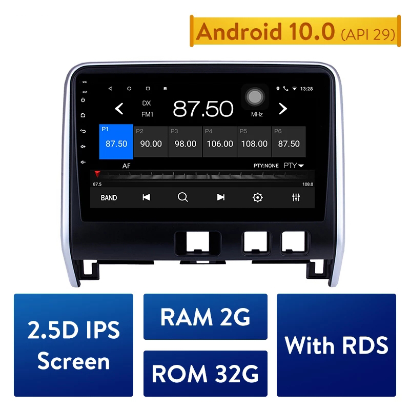 Android 10.0 Car dvd Radio GPS Navigation Head unit Stereo Player for 2016-2018 Nissan Serena 10.1" 2GB RAM 32GB ROM
Android 10.0 Car dvd Radio GPS Navigation Head unit Stereo Player for 2016-2018 Nissan Serena 10.1" 2GB RAM 32GB ROM