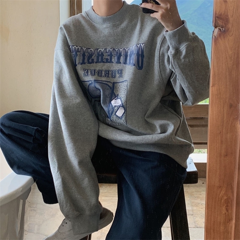 Cool Oversized Hoodies Women Printed Chic Harajuku women's tops clothes Streetwear Loose Casual Pullover O-Neck Korean style 201212