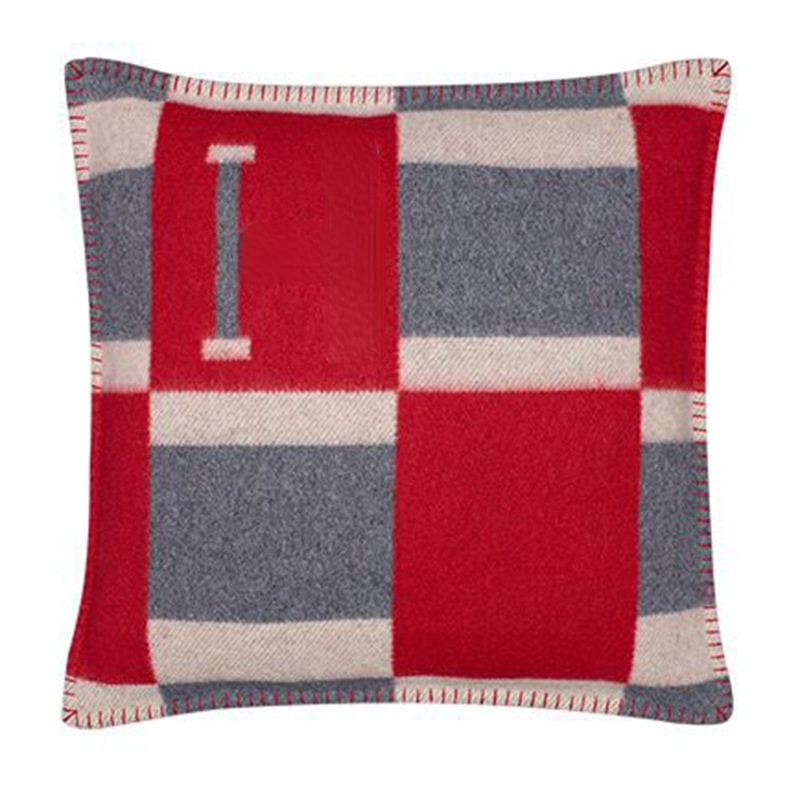 Fashion Letter Woven Jacquard Decorative Pillow Case Cushion Sofa Wool Home PillowCase