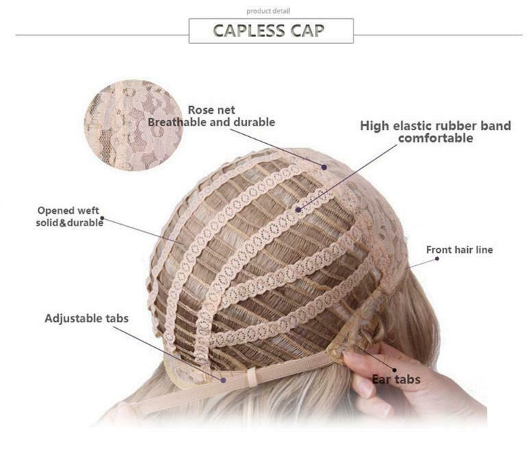 Fashion Shoulder Length Synthetic Wigs Ombre Brown Blonde Wigs with Bangs for Party Use