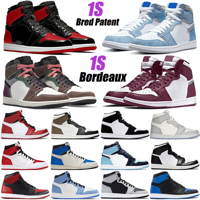 2022 With Box Mens Basketball Shoes Jumpman 1 OG 1s Bred Patent University Blue Hyper Royal Dark Mocha Twist UNC Electro Orange Banned Bordeaux Women Trainer Sneakers, 49
2022 With Box Mens Basketball Shoes Jumpman 1 OG 1s Bred Patent University Blue Hyper Royal Dark Mocha Twist UNC Electro Orange Banned Bordeaux Women Trainer Sneakers, 49