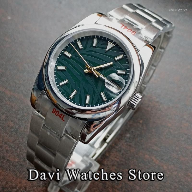 Wristwatches Sterile 36mm/39mm Green Leaves NH35a Mens Watches Palm Dial Sapphire Glass Luminous Automatic Male Watch, A2-no logo
Wristwatches Sterile 36mm/39mm Green Leaves NH35a Mens Watches Palm Dial Sapphire Glass Luminous Automatic Male Watch, A2-no logo