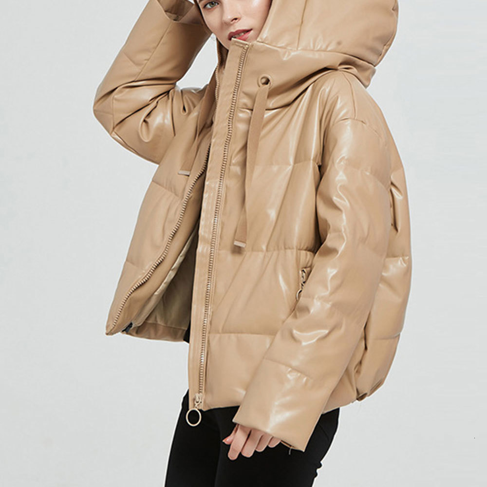 New 2021 Winter Padded Coat Women Thick Warm Pu Faux Leather Loose Outwear Parka Korean Cute Zipper Hooded Jackets 32n6, As photo
New 2021 Winter Padded Coat Women Thick Warm Pu Faux Leather Loose Outwear Parka Korean Cute Zipper Hooded Jackets 32n6, As photo
