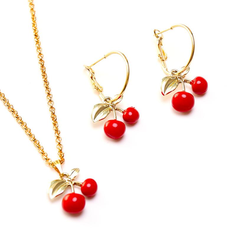 Pendant Necklaces Cute Sweet Red Cherry Necklace Fashion Tide Flow Exquisite High Quality
Pendant Necklaces Cute Sweet Red Cherry Necklace Fashion Tide Flow Exquisite High Quality