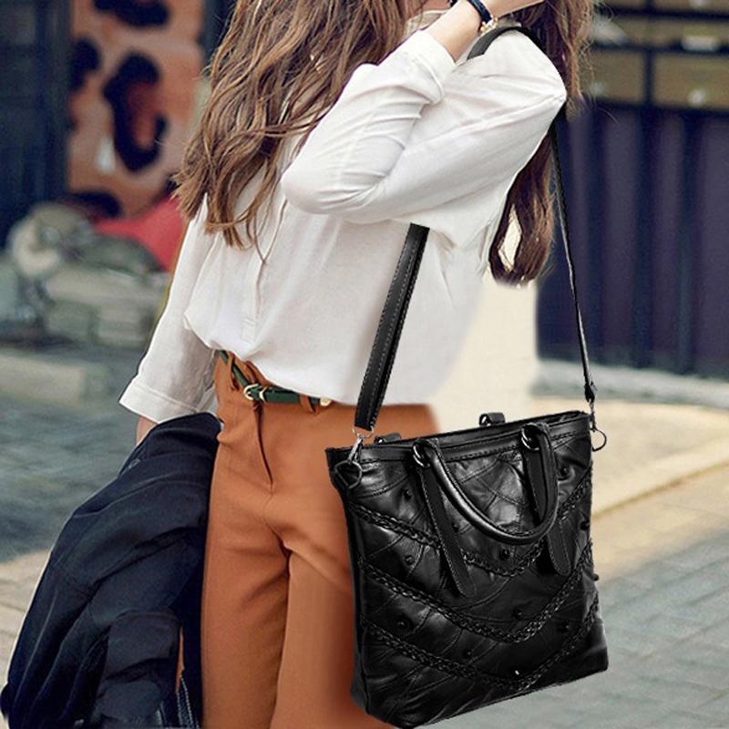 Women's bags 2021 new fashion leather handbags large-capacity ladies handbags casual all-match one-shoulder diagonal bags, Black
Women's bags 2021 new fashion leather handbags large-capacity ladies handbags casual all-match one-shoulder diagonal bags, Black