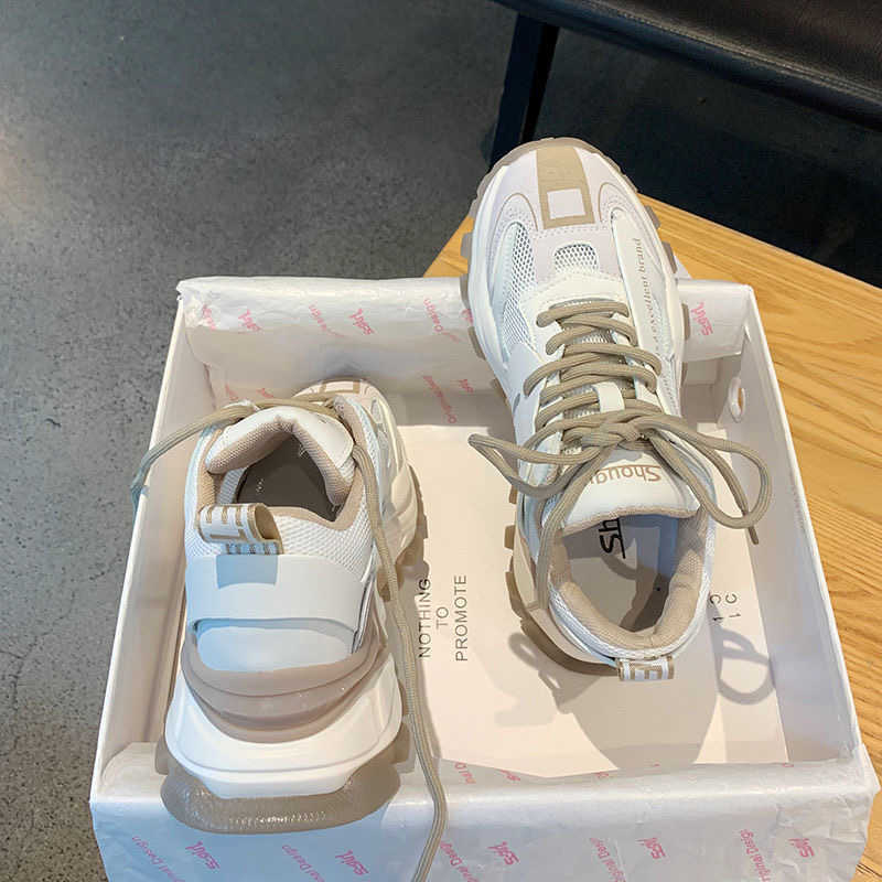 Women Sport Sneakers Ladies White Chunky Sneakers Female luxury Brand Platform Shoes high quality Fashion female Trainers New, Beige
Women Sport Sneakers Ladies White Chunky Sneakers Female luxury Brand Platform Shoes high quality Fashion female Trainers New, Beige
