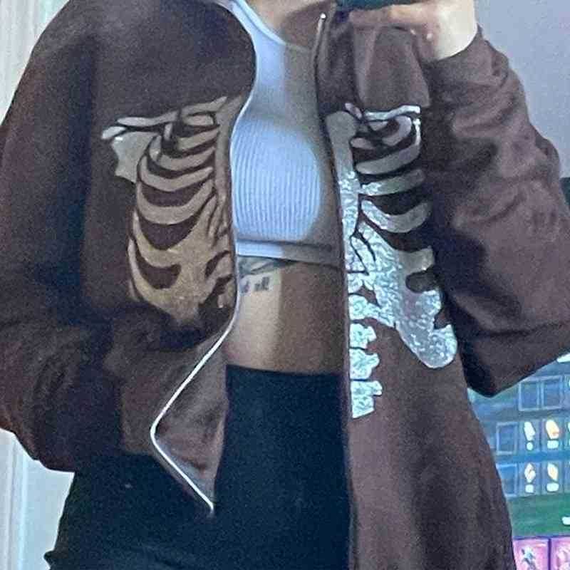 Y2K Gothic Sweatshirt Oversized Hoodie Women Restore Zip Up Long Mouths Jacket Top Female 90S Vintage E-Harajuku Grunge Clothing, Black
Y2K Gothic Sweatshirt Oversized Hoodie Women Restore Zip Up Long Mouths Jacket Top Female 90S Vintage E-Harajuku Grunge Clothing, Black