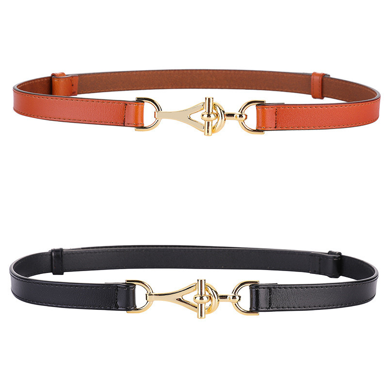 Stylish Leather Thin Belt Decorative Waist Seal Ladies Adjustable Buckle Cowhide Belts Women Waistband, As pic
Stylish Leather Thin Belt Decorative Waist Seal Ladies Adjustable Buckle Cowhide Belts Women Waistband, As pic