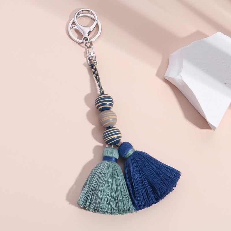 Keychains Multicolor Handmade Wood Beads Tassel Keychain Bohemian Key Ring Boho Handbag Accessories Holder Jewelry Gifts
Keychains Multicolor Handmade Wood Beads Tassel Keychain Bohemian Key Ring Boho Handbag Accessories Holder Jewelry Gifts