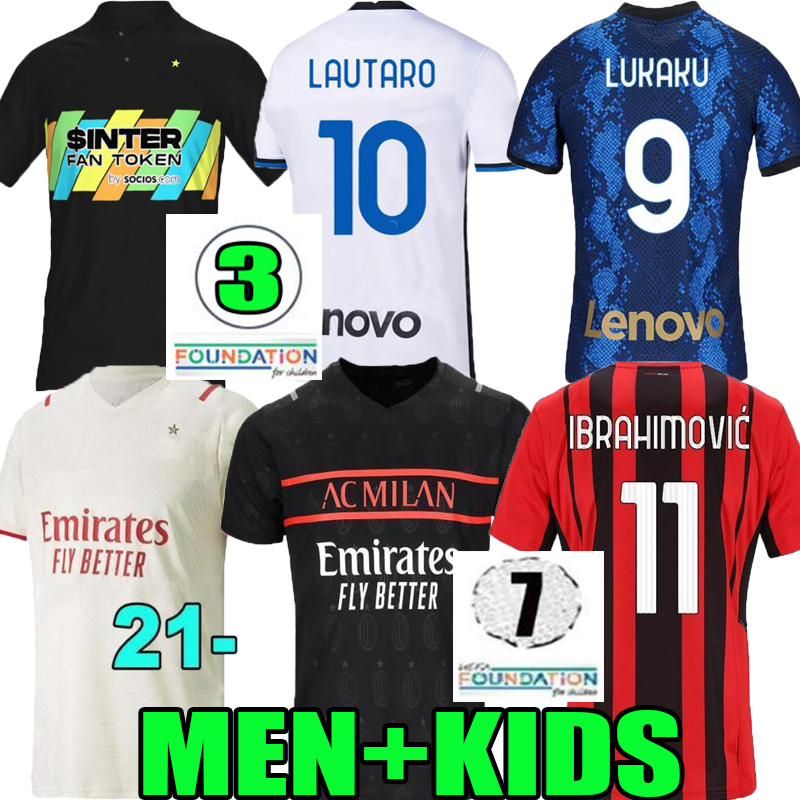 tops INTER soccer jersey AC BARELLA CORREA DZEKO MILAN GIROUD IBRAHIMOVIC LAUTARO ERIKSEN THEO BRAHIM 21 22 home football shirt 2021 2022 uniforms men + kids kit sets
tops INTER soccer jersey AC BARELLA CORREA DZEKO MILAN GIROUD IBRAHIMOVIC LAUTARO ERIKSEN THEO BRAHIM 21 22 home football shirt 2021 2022 uniforms men + kids kit sets