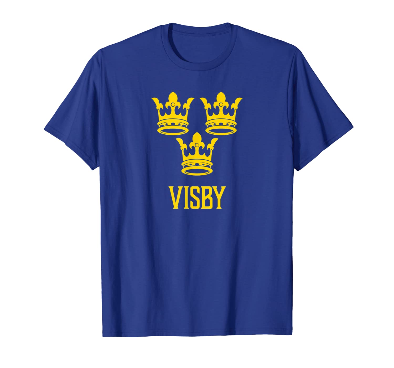 visby, sweden - swedish sverige t-shirt, White;black