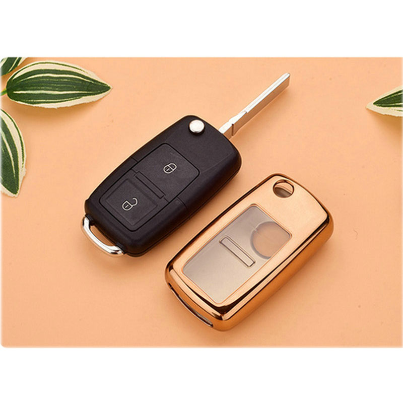 Soft TPU Car Key Remote Protect Full Case For Passat Golf Jetta Bora Polo Sagitar Tiguan Auto Keys Cover Shell