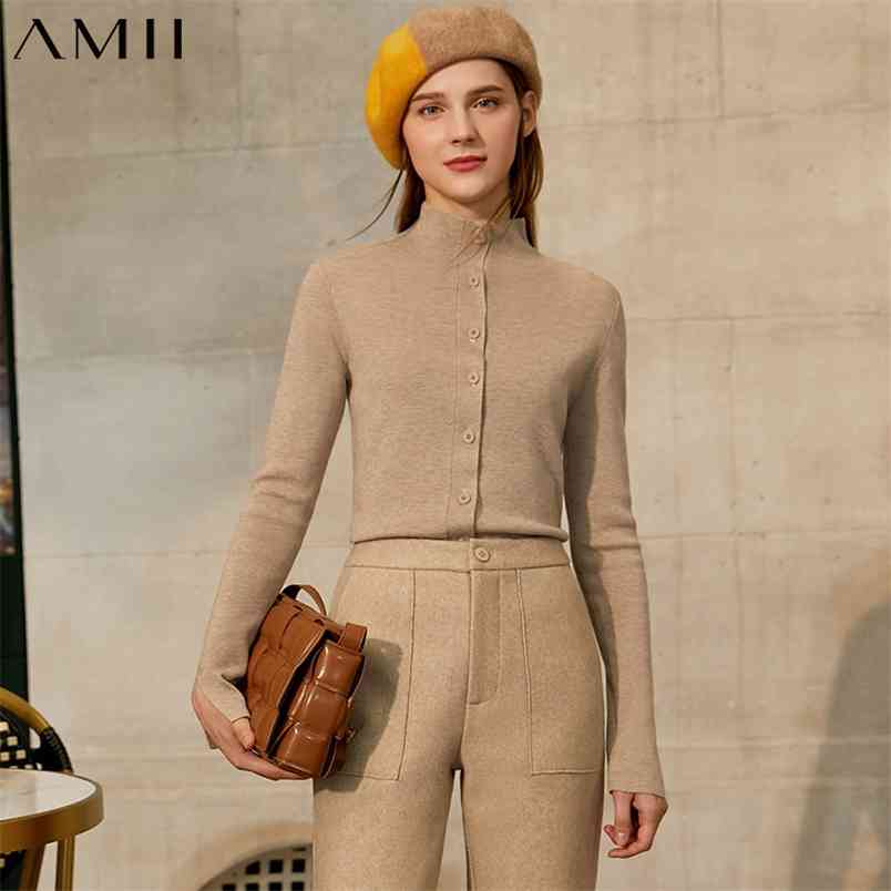 Minimalism Autumn Winter Women's Sweater Causal Solid Slim Fit Turtleneck Female Pullover Tops 12030549 210527