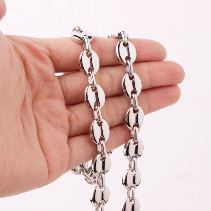 Granny Chic 7/9/11mm Mens Necklace Stainless Steel Chain Silver Color Coffee Link Gift For Men Bracelet Jewelry Chains
Granny Chic 7/9/11mm Mens Necklace Stainless Steel Chain Silver Color Coffee Link Gift For Men Bracelet Jewelry Chains
