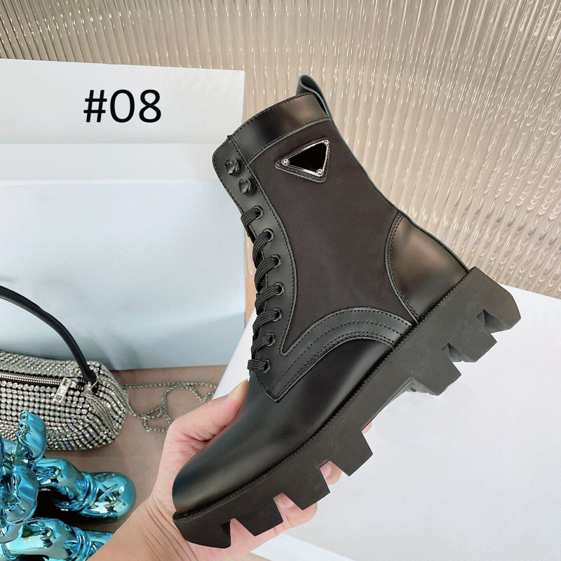 Women Rois Leather Boots Fashion Martin Boots Real Leather Nylon with Removable Pouch Girls Outdoor Booties Shoes Snow Boots with Box 35-41, #09
Women Rois Leather Boots Fashion Martin Boots Real Leather Nylon with Removable Pouch Girls Outdoor Booties Shoes Snow Boots with Box 35-41, #09