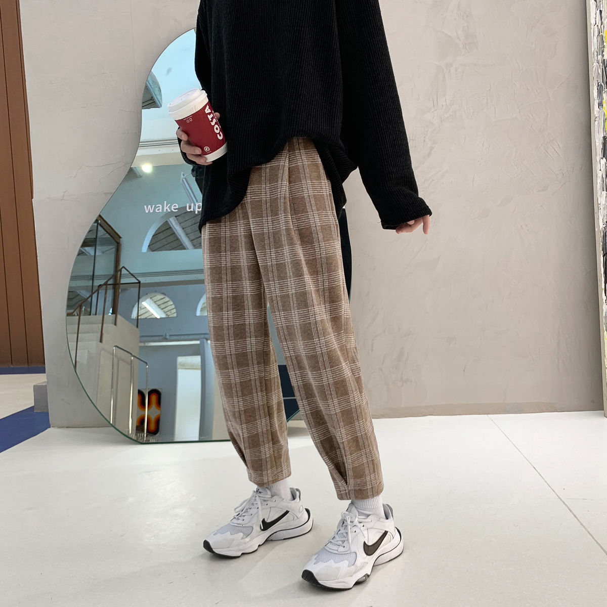 2021 New Winter Men's Heavy Wool Fabric Casual Cargo Baggy Woollen Pants Streetwear Hip Hop Sweatpants in Warm Trousers S-2xl 1fzw, Black
2021 New Winter Men's Heavy Wool Fabric Casual Cargo Baggy Woollen Pants Streetwear Hip Hop Sweatpants in Warm Trousers S-2xl 1fzw, Black