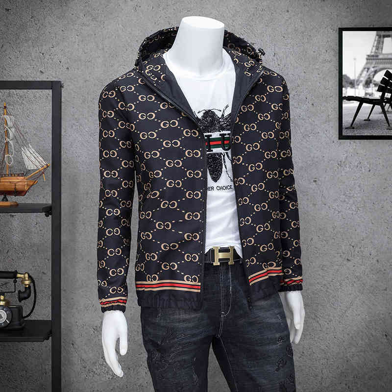 2021 GG„ Mens Autumn Jackets Mens Casual Slim Plus Size Print Coats Luxury Brand European Style Hooded Windbreaker Jacket, Black
2021 GG„ Mens Autumn Jackets Mens Casual Slim Plus Size Print Coats Luxury Brand European Style Hooded Windbreaker Jacket, Black