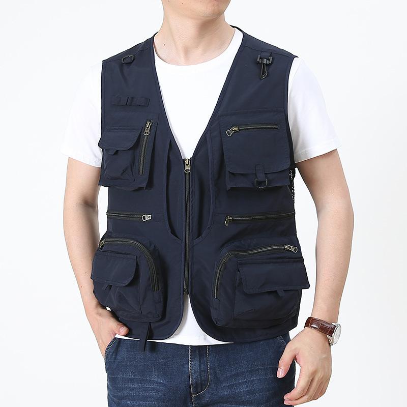 Men's Vests 2021 Spring And Autumn Mesh Quick-drying Vest Casual Outdoor Multi-bag Fishing Pography, Khaki
Men's Vests 2021 Spring And Autumn Mesh Quick-drying Vest Casual Outdoor Multi-bag Fishing Pography, Khaki