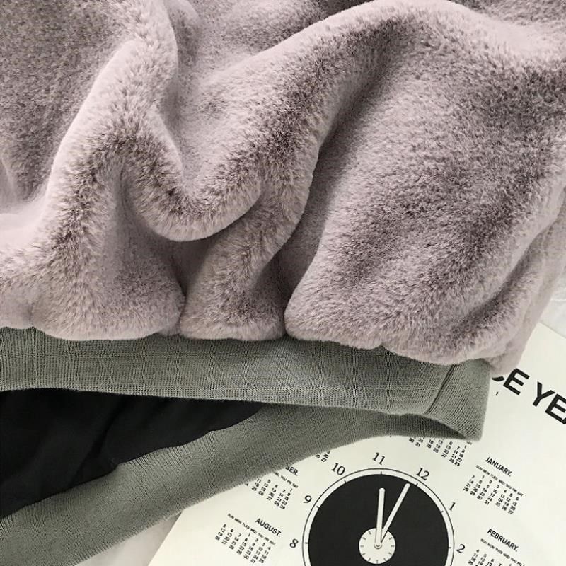 Autumn Winter Warm Hoodies Women Casual Loose Hooded Sweatshirt Plus Velvet Pocket Hoodies Solid Pullover Coat F116 201203