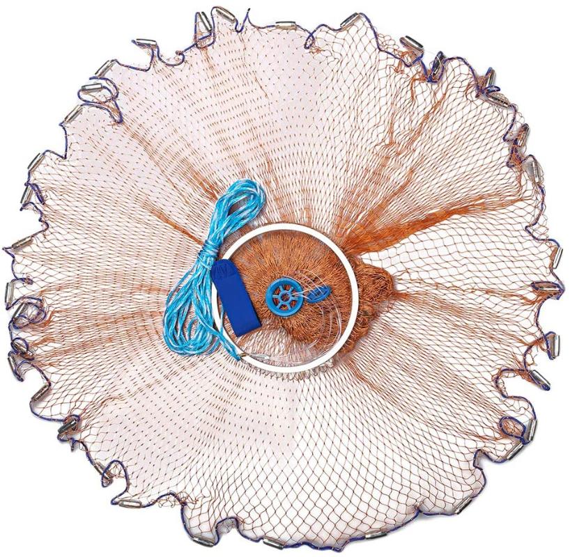 Sea Fishing Cast Net with Aluminum Disc for Bait Trap Fish Throw Net 4/6/8FT Radius Freshwater Casting Nets With Shrimp Post
Sea Fishing Cast Net with Aluminum Disc for Bait Trap Fish Throw Net 4/6/8FT Radius Freshwater Casting Nets With Shrimp Post