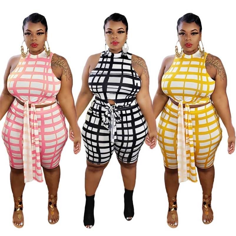 5xl Plus Size Women Clothing Two Piece Set 4xl Fashion Casual Plaid Half High Collar Belt Outfits Summer Wholesale Drop 211029, Pink
5xl Plus Size Women Clothing Two Piece Set 4xl Fashion Casual Plaid Half High Collar Belt Outfits Summer Wholesale Drop 211029, Pink