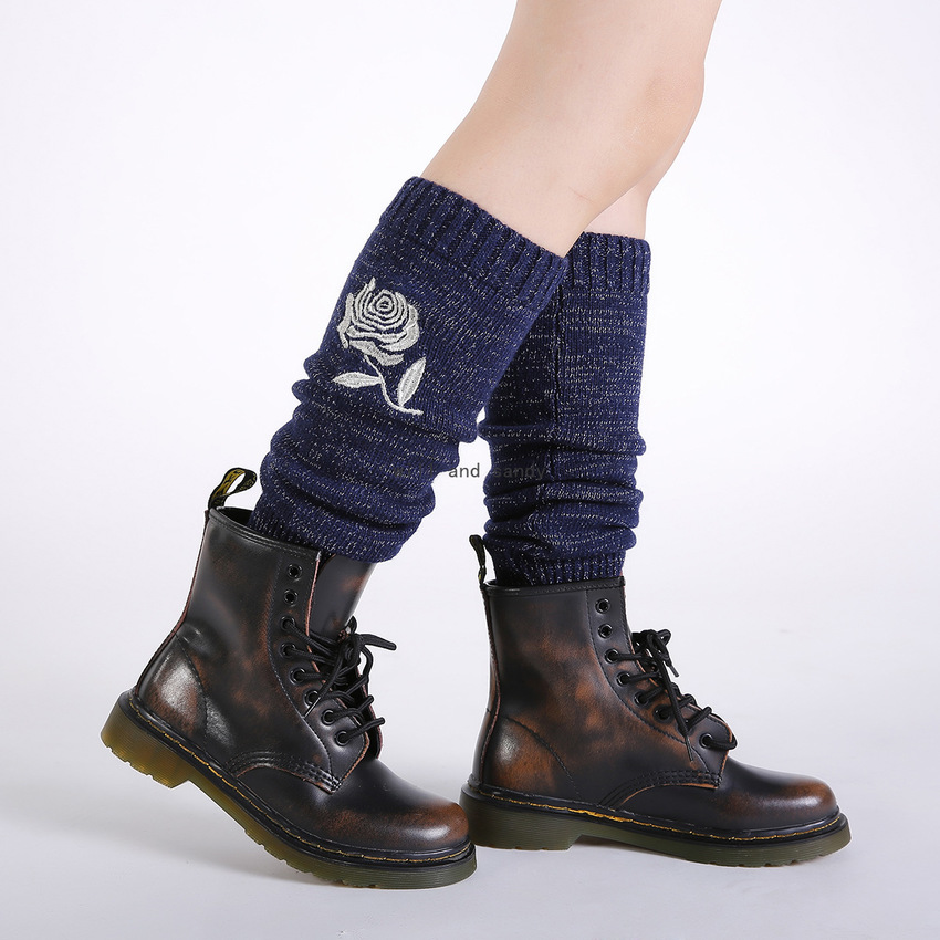 Embroidery Flower Rose Knee High Leg Warmers Autumn Winter Socks Pashm Warm Boot Cuffs Toppers Leggings Women Girls Loose Stockings White Black Will and Sandy, As show
Embroidery Flower Rose Knee High Leg Warmers Autumn Winter Socks Pashm Warm Boot Cuffs Toppers Leggings Women Girls Loose Stockings White Black Will and Sandy, As show