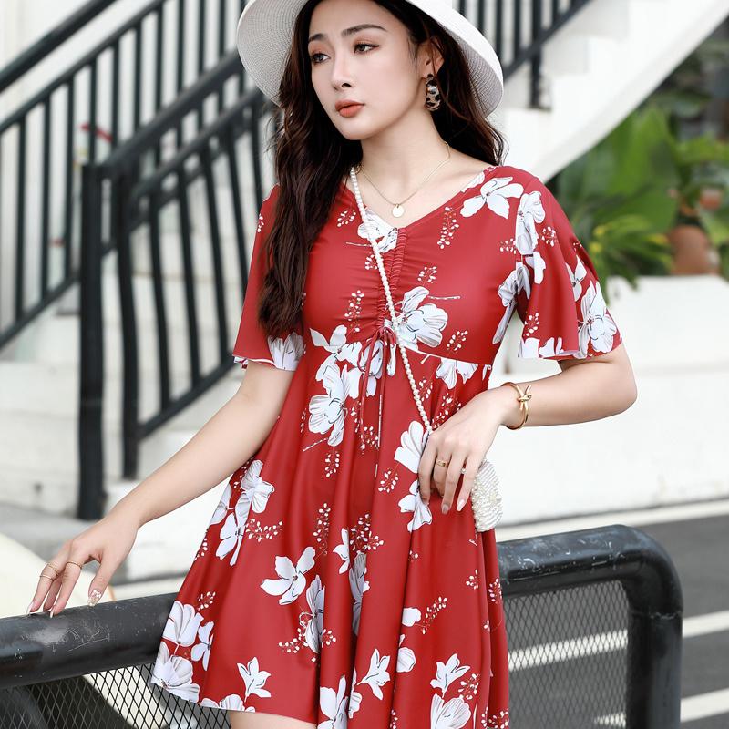 One-Piece Suits Swimwear Women Plus Size 3X-9XL One Piece Skirt Bathing Suit Ladies Short Sleeve Swimsuit Floral Print Tummy Control Swim We
One-Piece Suits Swimwear Women Plus Size 3X-9XL One Piece Skirt Bathing Suit Ladies Short Sleeve Swimsuit Floral Print Tummy Control Swim We