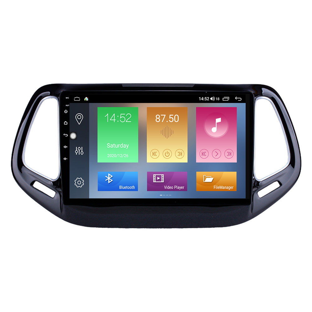 car dvd Player GPS Navigation system for Jeep Compass-2017 with USB support Steering Wheel Control 10.1 inch Android