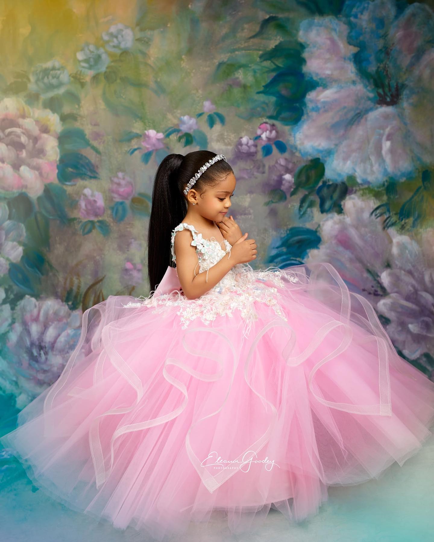 Pink Lace Beaded 2021 Flower Girl Dresses Sheer Neck Little Girl Wedding Dresses Cheap Communion Pageant Dresses Gowns ZJ705