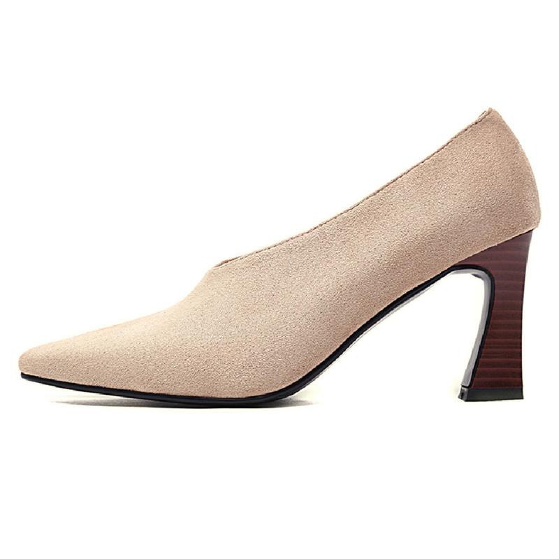 Dress Shoes Vintage High Heels Women Pumps Square Toe Velvet Nude Green Heeled Ladies 2021 Party Female Large Size, Beige
Dress Shoes Vintage High Heels Women Pumps Square Toe Velvet Nude Green Heeled Ladies 2021 Party Female Large Size, Beige