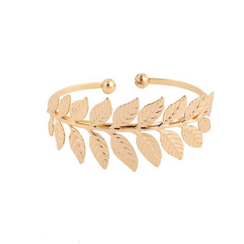 Bohemian Metal Leaves Bangle for Women Jewelry Fashion Luxury Statement Leaf Branch Cuff Bangle Pulseras Mujer Moda 2021 Q0719
Bohemian Metal Leaves Bangle for Women Jewelry Fashion Luxury Statement Leaf Branch Cuff Bangle Pulseras Mujer Moda 2021 Q0719