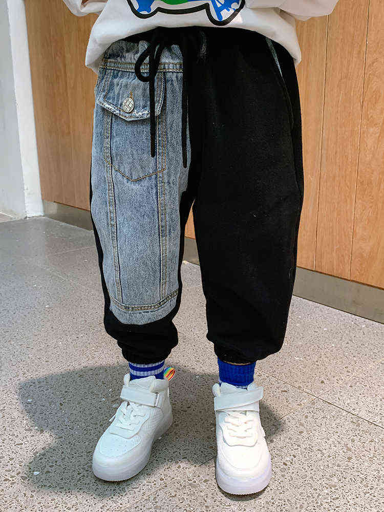 Boy's Korean-Style Casual Pants Fashion Style Big Boy Baby Autumn Children's Garment 211103