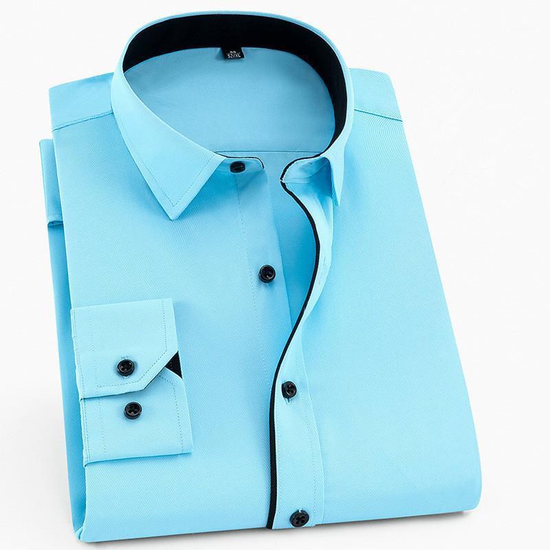 Men's Dress Shirts Large Size 6XL 5XL 4XL 3XL Fashion Shirt Brand Leisure Solid Patchwork Twill Business Social Wedding, Light blue 151
Men's Dress Shirts Large Size 6XL 5XL 4XL 3XL Fashion Shirt Brand Leisure Solid Patchwork Twill Business Social Wedding, Light blue 151