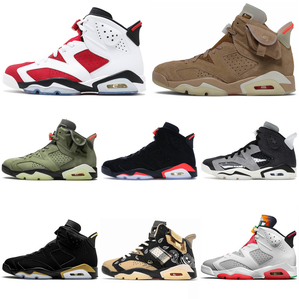Top quality Travis Scotts British Khaki UNC 6s Basketball Shoes Jumpman 6 Mens Trainers Carmine Midnight Navy Black Infrared Tech Chrome S, D55 washed denim 40-47
Top quality Travis Scotts British Khaki UNC 6s Basketball Shoes Jumpman 6 Mens Trainers Carmine Midnight Navy Black Infrared Tech Chrome S, D55 washed denim 40-47
