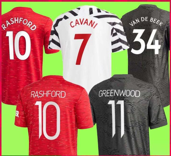 MAN UTD SANCHO POGBA Soccer Jerseys 2020 21 B.FERNANDES United MARTIAL MATIC RASHFORD GREENWOOD WAN-BISSAKA Football shirt