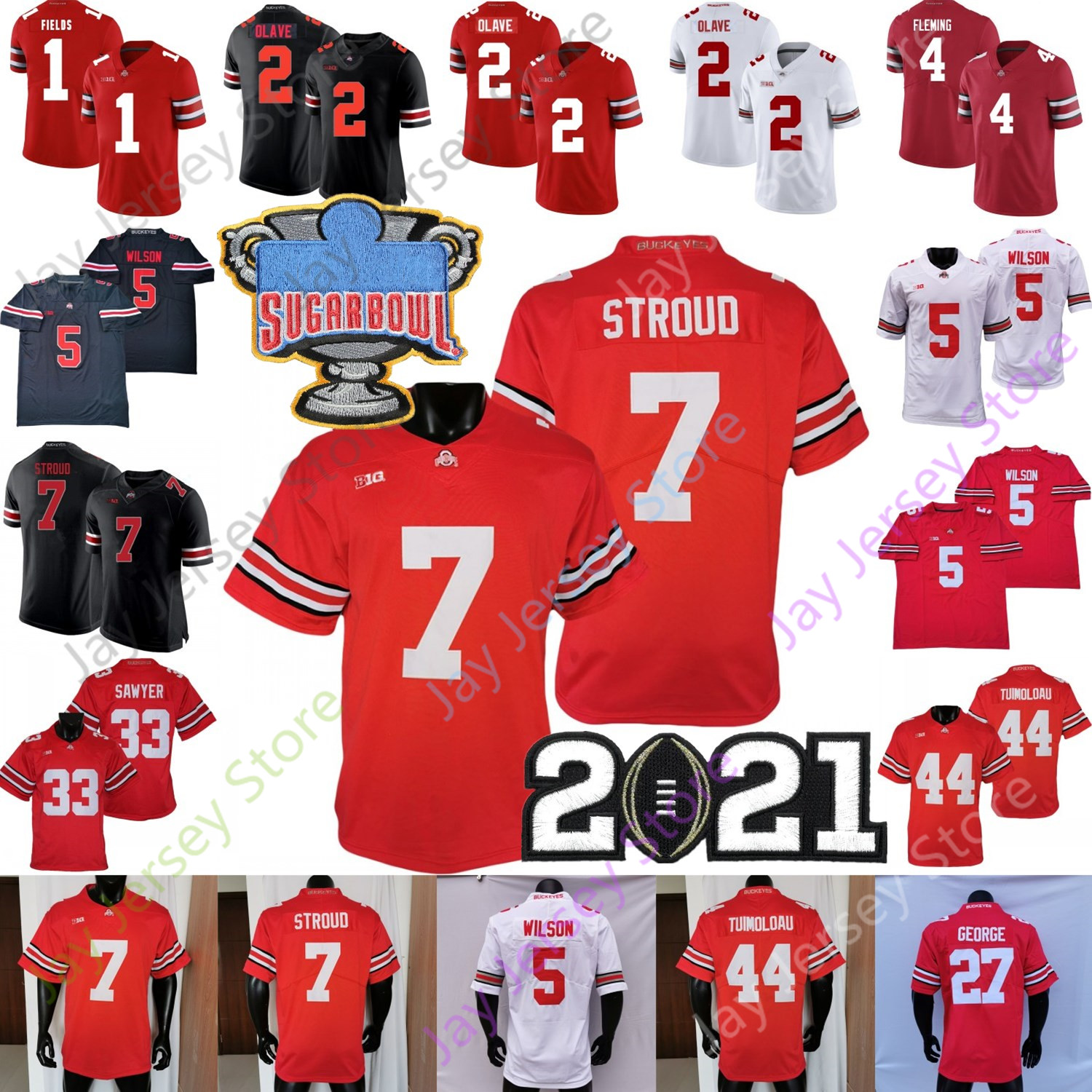 NCAA College Ohio State Buckeyes Football Jersey C.J. Stroud Chris Olave Garrett Eddie George Fields Wilson Teague III Julian Fleming J.T. TUIMOLOAU Jack Sawyer, 2 chris olave black
NCAA College Ohio State Buckeyes Football Jersey C.J. Stroud Chris Olave Garrett Eddie George Fields Wilson Teague III Julian Fleming J.T. TUIMOLOAU Jack Sawyer, 2 chris olave black