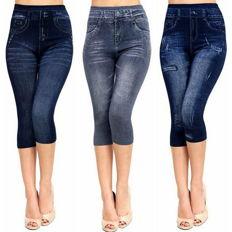 Yoga Outfit 3/4 Pant Women High Waist Elastic Slim Jeans Leggings Capri Pants Jeggings Female Short 2021
Yoga Outfit 3/4 Pant Women High Waist Elastic Slim Jeans Leggings Capri Pants Jeggings Female Short 2021