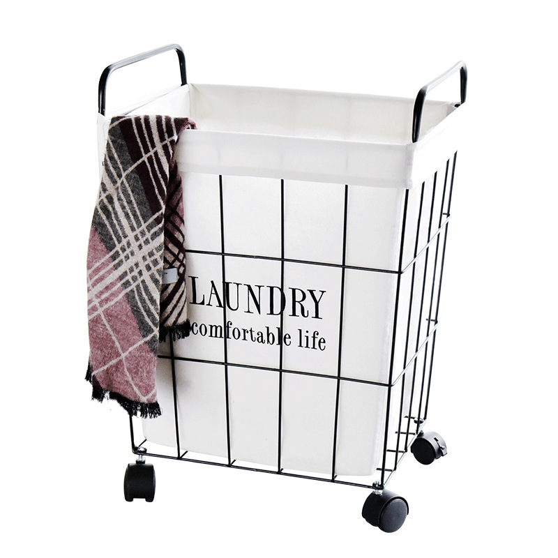 Dirty Clothes Storage Basket With lid Organizer Basket Collapsible Large Laundry Hamper Waterproof Home Laundry Basket 210316