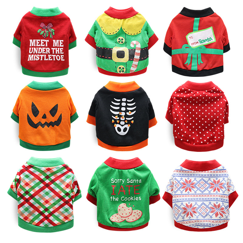 Dog Apparel Christmas Coat Pet Halloween Clothes Soft Warm Puppy Shirt Winter Cloth Yorkies Bulldog Costume For Dogs Cats, As shown
Dog Apparel Christmas Coat Pet Halloween Clothes Soft Warm Puppy Shirt Winter Cloth Yorkies Bulldog Costume For Dogs Cats, As shown