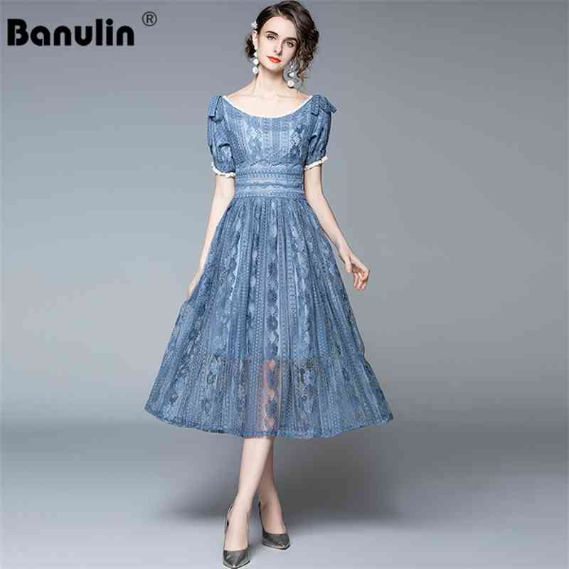 Banulin Women' Summer Runway Midi Dress Lady Bow Short Sleeve Ruffles Lace Floral Embroidery Vintage Dresses Vestdios 210603, Orange
Banulin Women' Summer Runway Midi Dress Lady Bow Short Sleeve Ruffles Lace Floral Embroidery Vintage Dresses Vestdios 210603, Orange