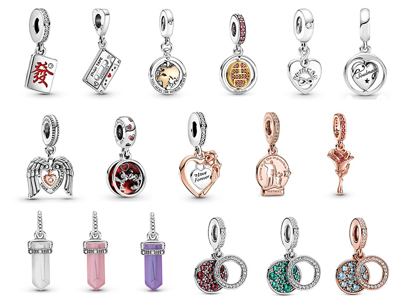 Genuine 925 Sterling Silver Fit Pandora Bracelet Charms Lucky Amulet Pendant New Beads Love Heart Blue Crysta Charm For DIY Beads Charms, Black
Genuine 925 Sterling Silver Fit Pandora Bracelet Charms Lucky Amulet Pendant New Beads Love Heart Blue Crysta Charm For DIY Beads Charms, Black