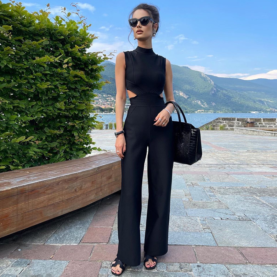 Adyce 2021 New Summer Women Elegant Bla Hollow Out Bandage Jumpsuits Sexy Sleeveless & Long Pants Out Wear Rompers Jumpsuits, Black jumpsuits
Adyce 2021 New Summer Women Elegant Bla Hollow Out Bandage Jumpsuits Sexy Sleeveless & Long Pants Out Wear Rompers Jumpsuits, Black jumpsuits