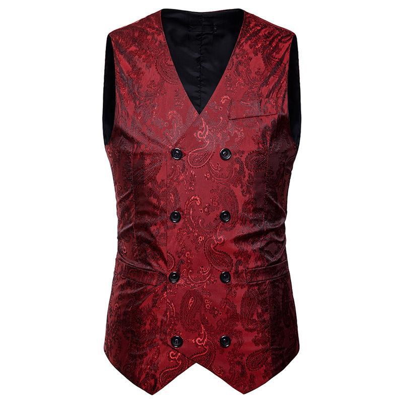 Men's Vests Wedding Embroidered Vest 2021 Large Size Groomsman Slim Suit Double Breasted Male Casual, Black;white
Men's Vests Wedding Embroidered Vest 2021 Large Size Groomsman Slim Suit Double Breasted Male Casual, Black;white