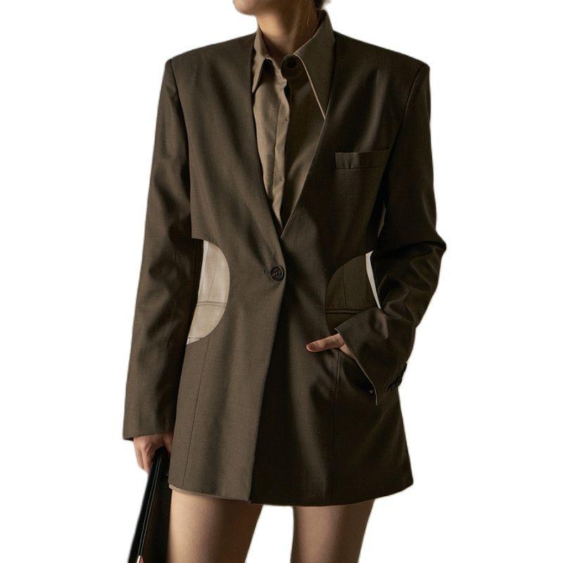 Women' Suits & Blazers Women Blazer 2022 Spring Autumn Lapel Long Sleeve Fake Two Piece Design Outerwear Chic Female Suit Coat Office Lady, Black
Women' Suits & Blazers Women Blazer 2022 Spring Autumn Lapel Long Sleeve Fake Two Piece Design Outerwear Chic Female Suit Coat Office Lady, Black