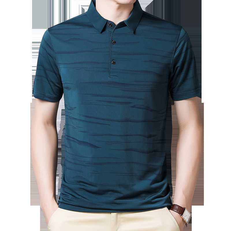BROWON Fashion Striped Men Tshirt SummerThin Breathable Turn-down Collar Male Tees Short Sleeve Business Work Plus Size Tops 210629, Navy t-shirt
BROWON Fashion Striped Men Tshirt SummerThin Breathable Turn-down Collar Male Tees Short Sleeve Business Work Plus Size Tops 210629, Navy t-shirt