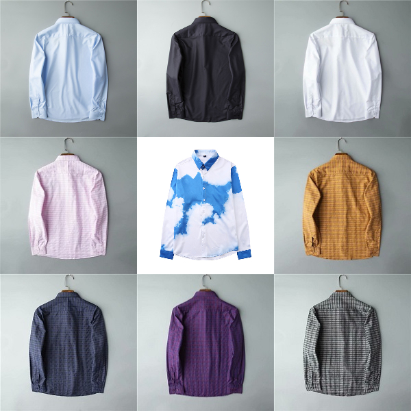 Designer Mens Dress Shirts Fashion Casual Shirt Brands Men Shirts Spring Autumn Slim Fit Shirts chemises de marque pour hommes, 8 (lattice)
Designer Mens Dress Shirts Fashion Casual Shirt Brands Men Shirts Spring Autumn Slim Fit Shirts chemises de marque pour hommes, 8 (lattice)