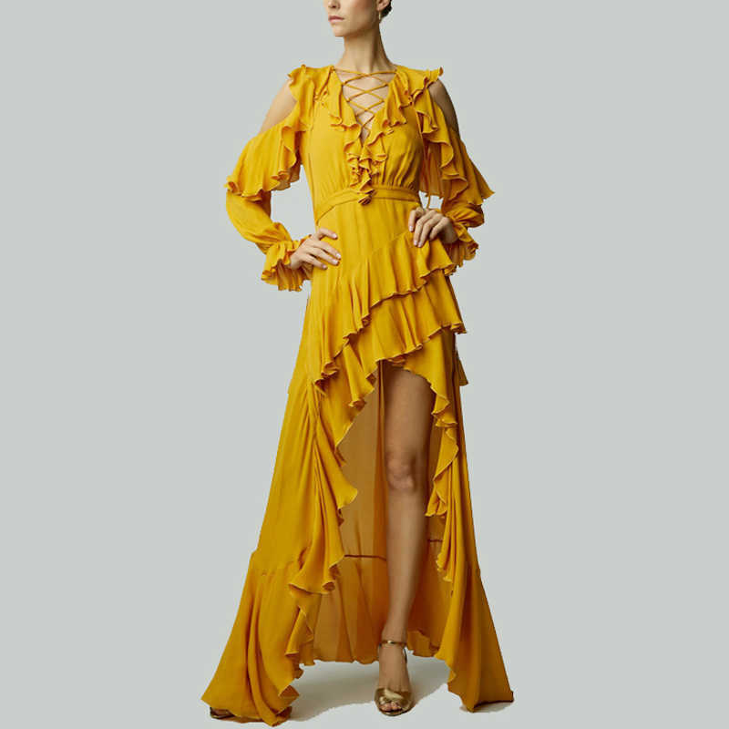 HIGH QUALITY Designer Runway Maxi Dress Women's Long Sleeve Shoulder Hollow Out Ruffle Dovetail 210526, Blue
HIGH QUALITY Designer Runway Maxi Dress Women's Long Sleeve Shoulder Hollow Out Ruffle Dovetail 210526, Blue