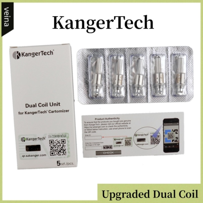 Kanger Upgraded Dual Coils Head Replacement Coil Heads for Kangertech Aerotank Mega T3D EVOD 2 Protank 3
Kanger Upgraded Dual Coils Head Replacement Coil Heads for Kangertech Aerotank Mega T3D EVOD 2 Protank 3